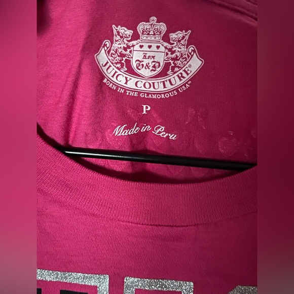Juicy Couture Short Sleeve Shirt Pink Size XS - Picture 5 of 5